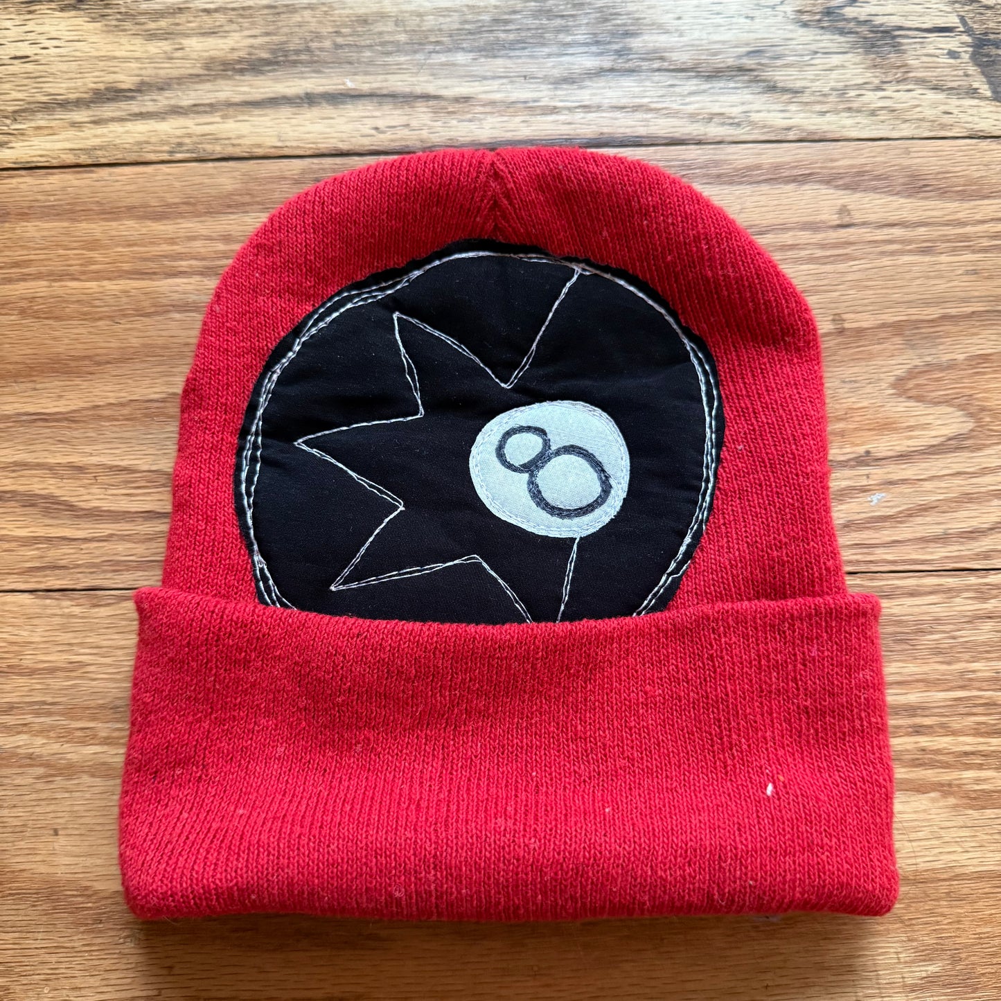 Double sided 8 ball beanie