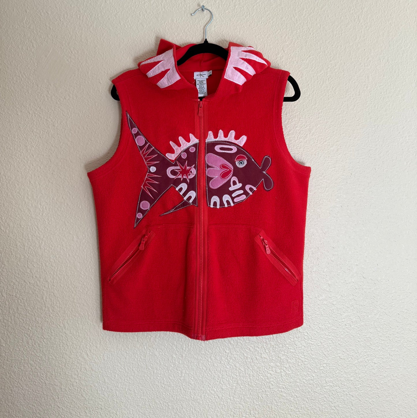 Abstract fish vest(medium) - Magg's Rags 