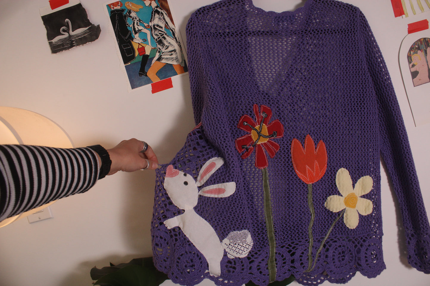 Crochet garden n’ rabbit 360° sweater(large)