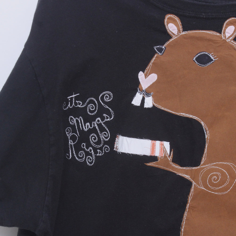 Squirrel on a skateboard tee(XL)