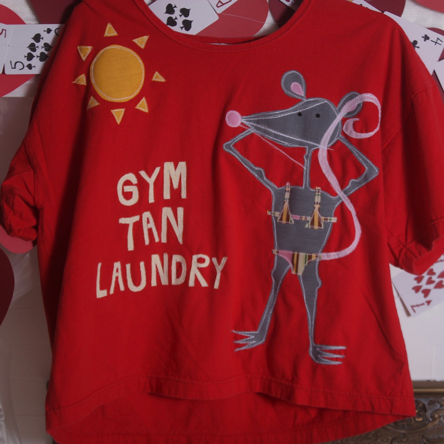 Gym tan laundry rat tee(XL) - Magg's Rags 