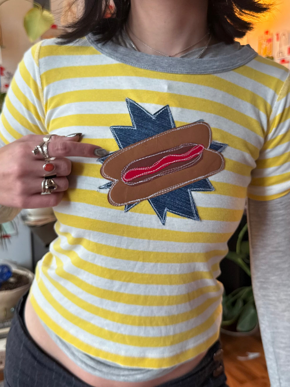 Hotdog star top!(XS)
