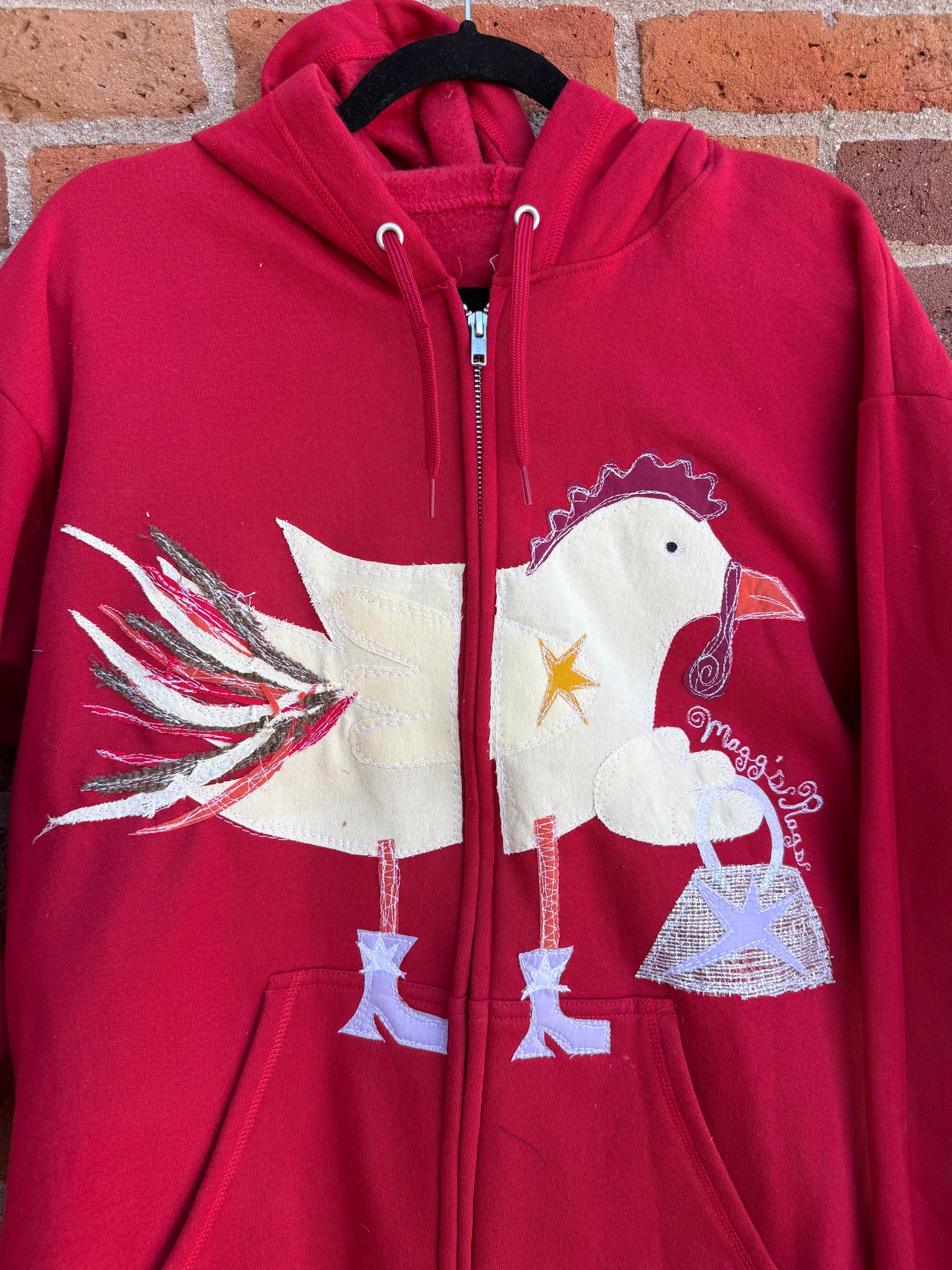 Sassy chicken zip up(Large)