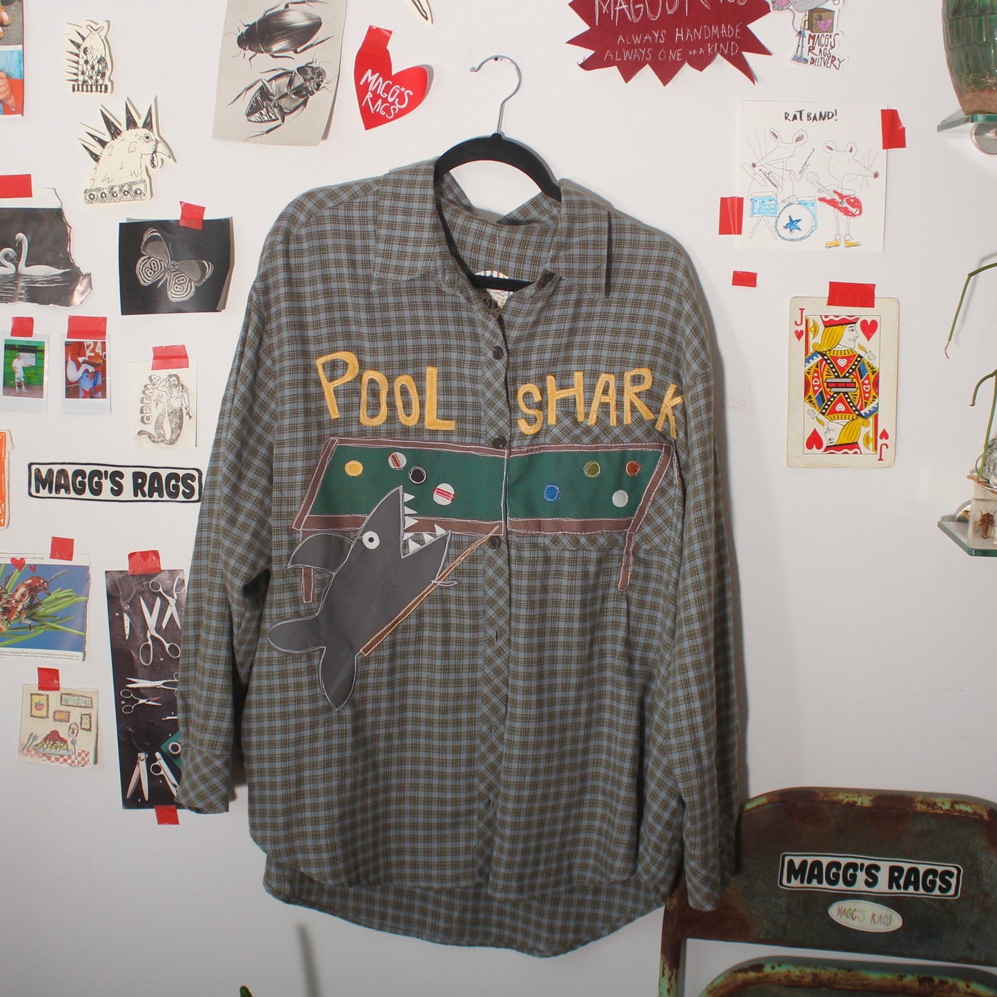 Pool shark button down(XL)