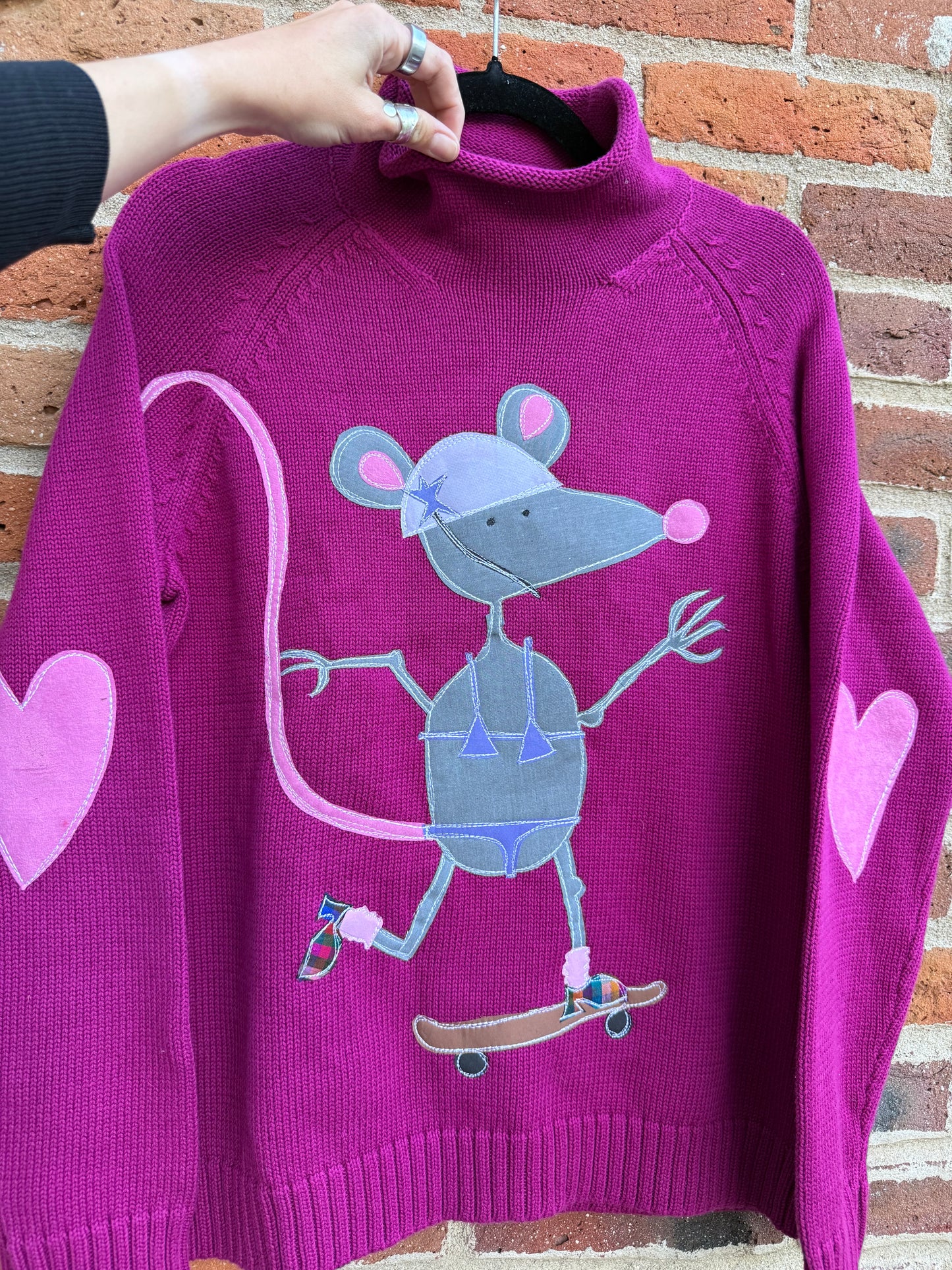 Sk8r Rat cowl neck(large)