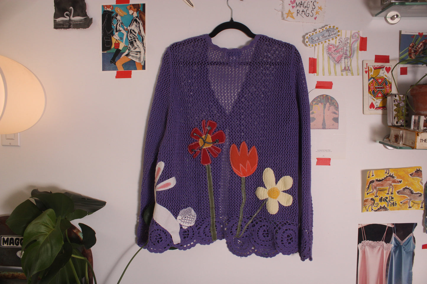 Crochet garden n’ rabbit 360° sweater(large)