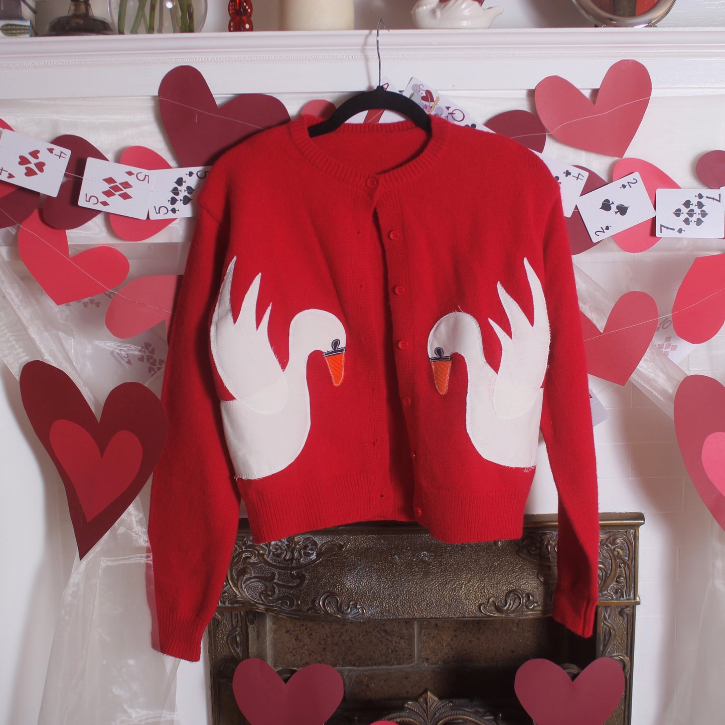 Double swan cardigan(small) - Magg's Rags 