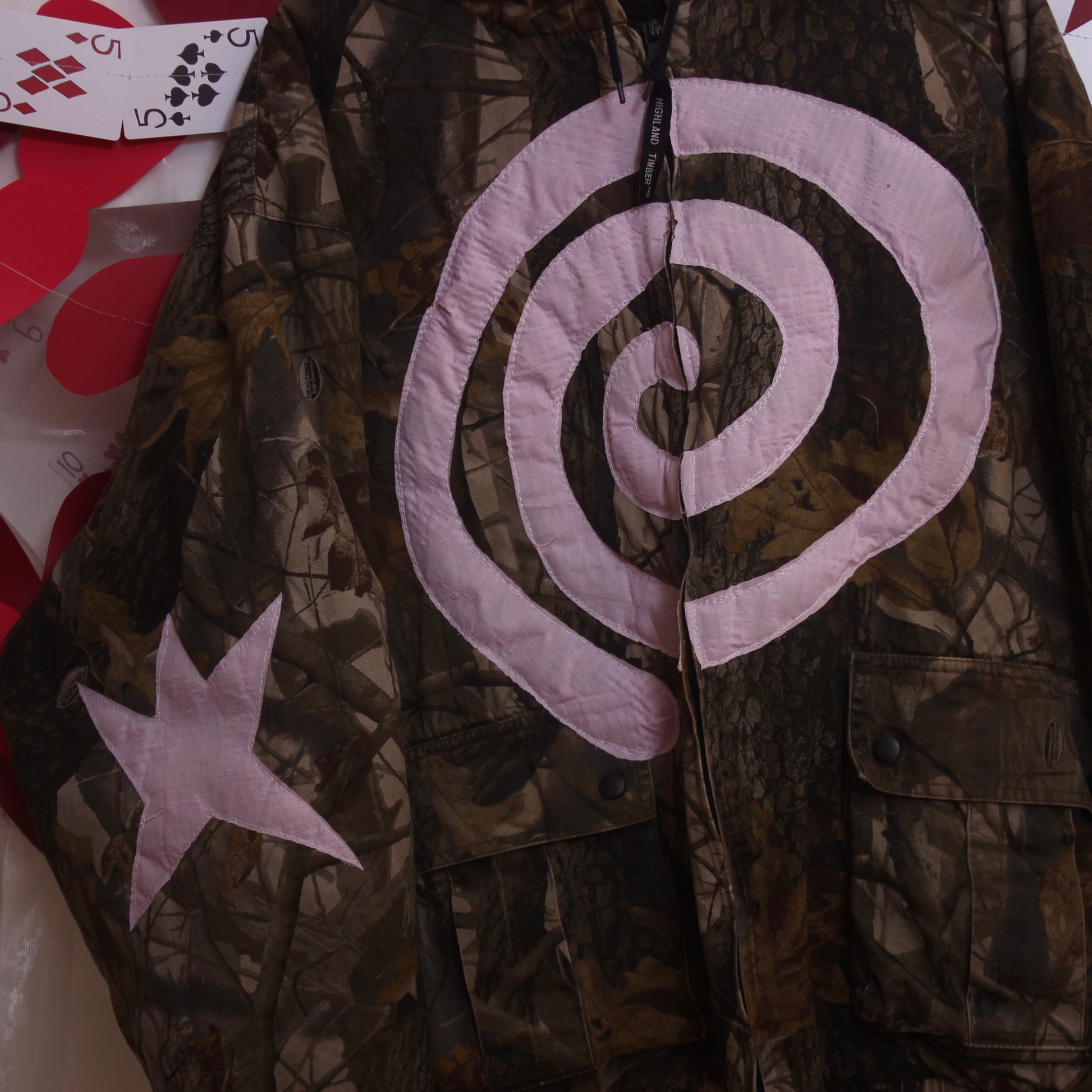 Camo swirls and stars coat(2XL) - Magg's Rags 