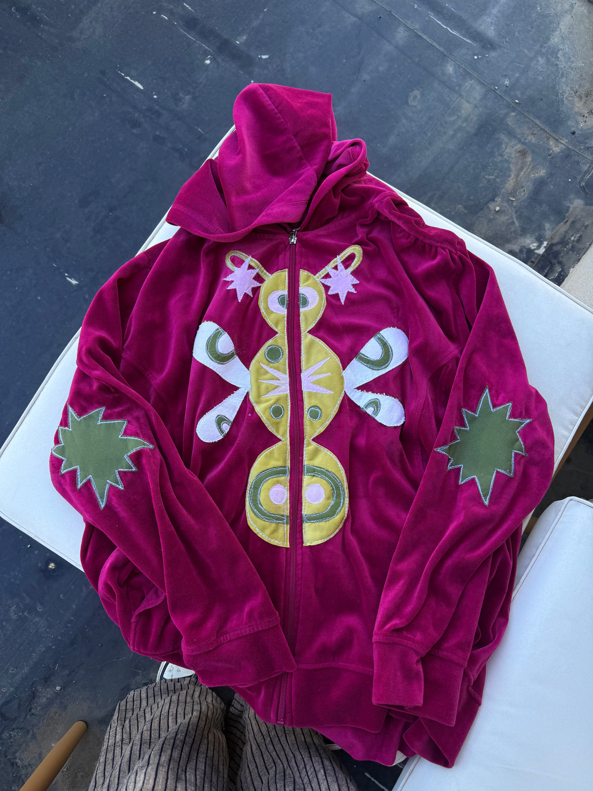 Bug n’ velvet zip up(3XL)