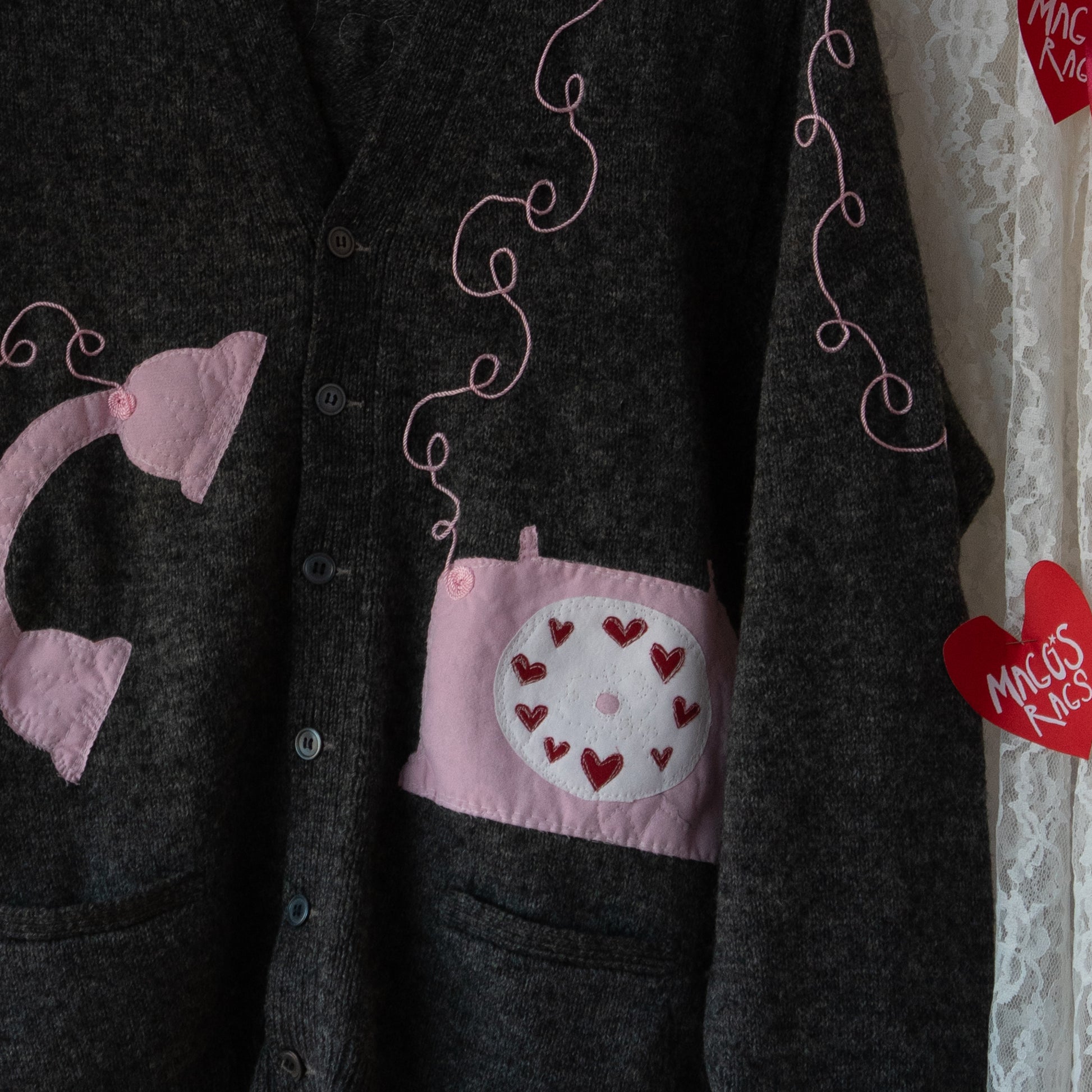 Love is calling cardigan(XL) - Magg's Rags 