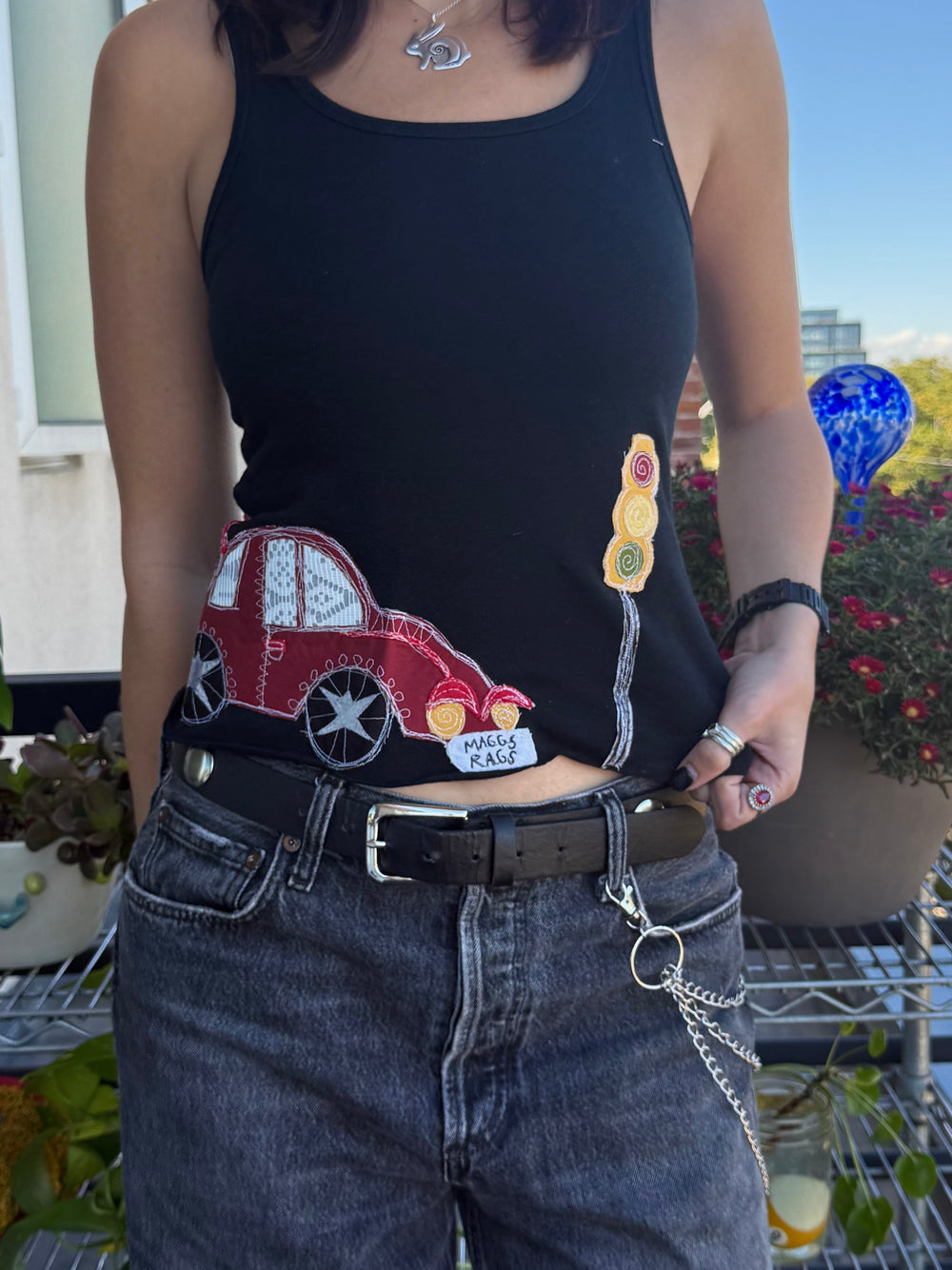 Car & stoplight tank top(small)