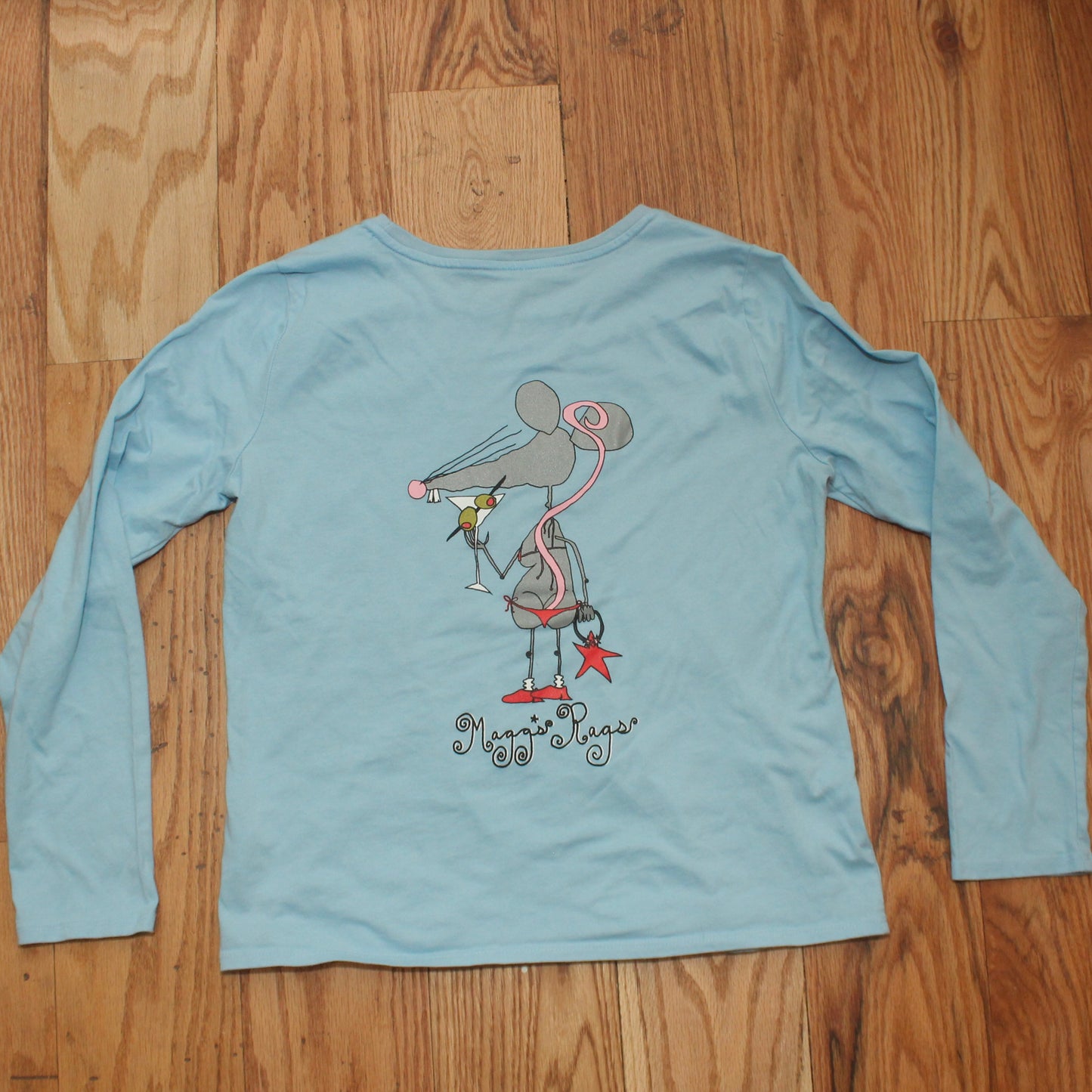 Martini rat front n’ back long sleeve tee(small)