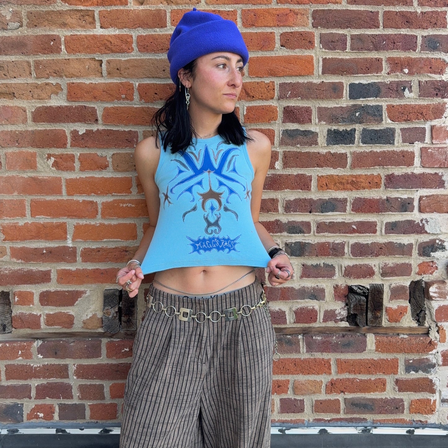 Blue tattoo tank(medium)