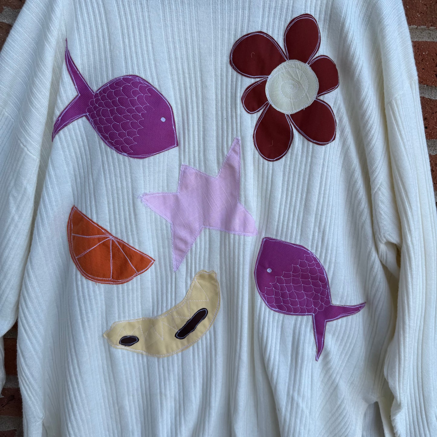 Patchwork sweater(XXL)