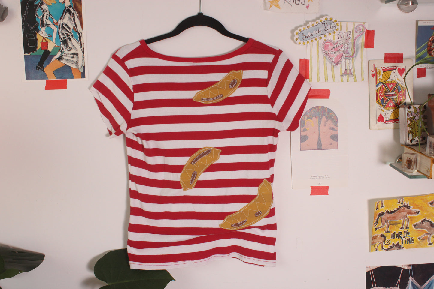 Stripes and bananas tee(small)