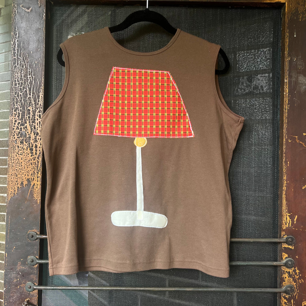 Plaid lamp tank(large)