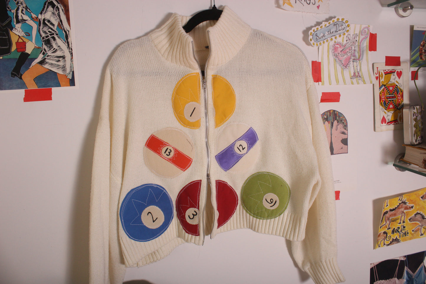 Double zip billiards sweater(small)