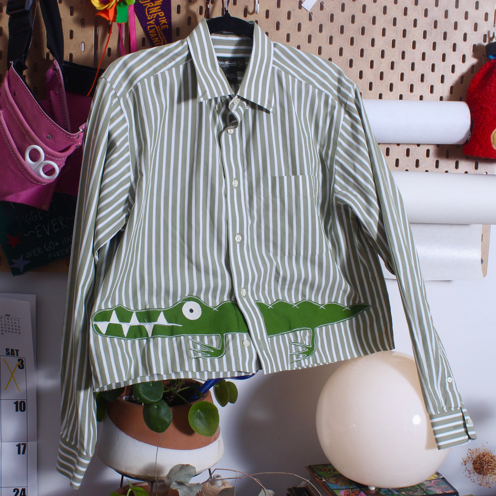 Split front gator button down(large)