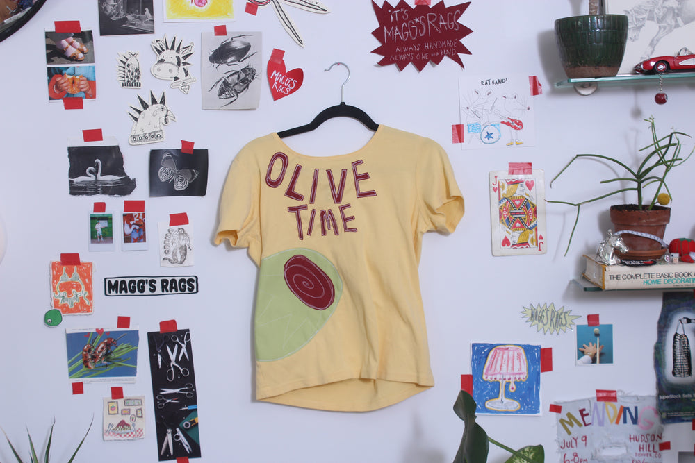 Olive time tee(large)