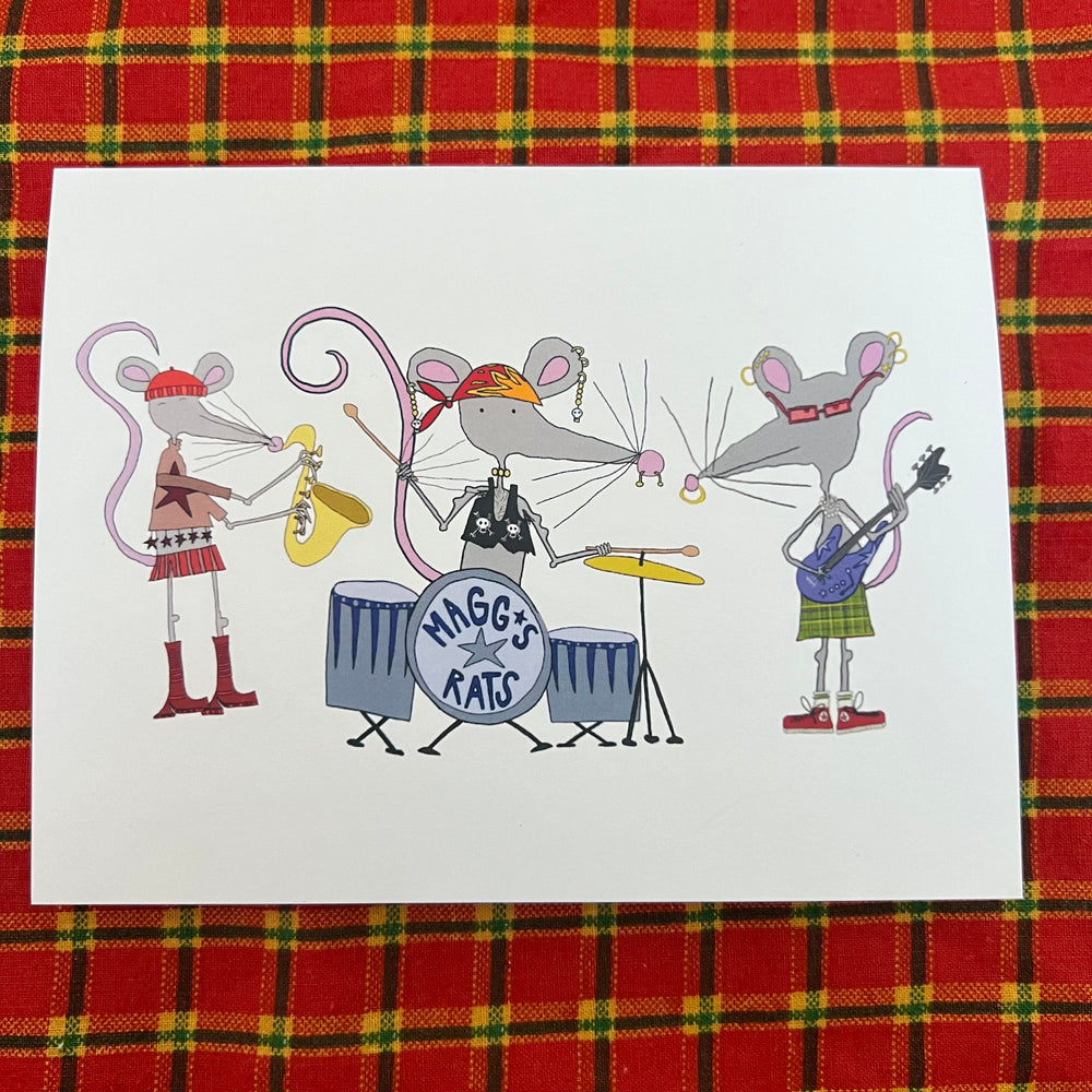 
                      
                        Rat band greeting card + envelope
                      
                    