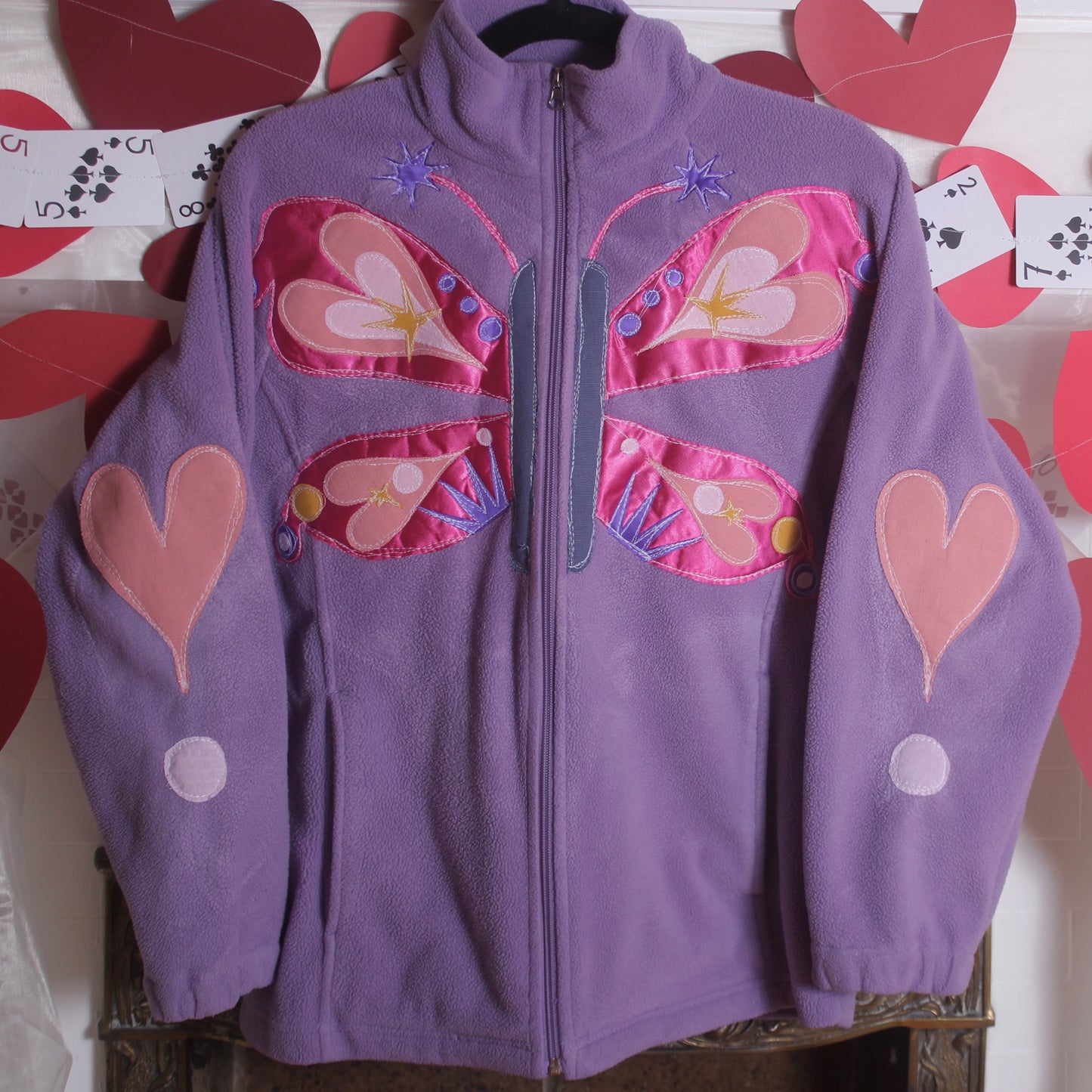 Abstract butterfly fleece(medium) - Magg's Rags 