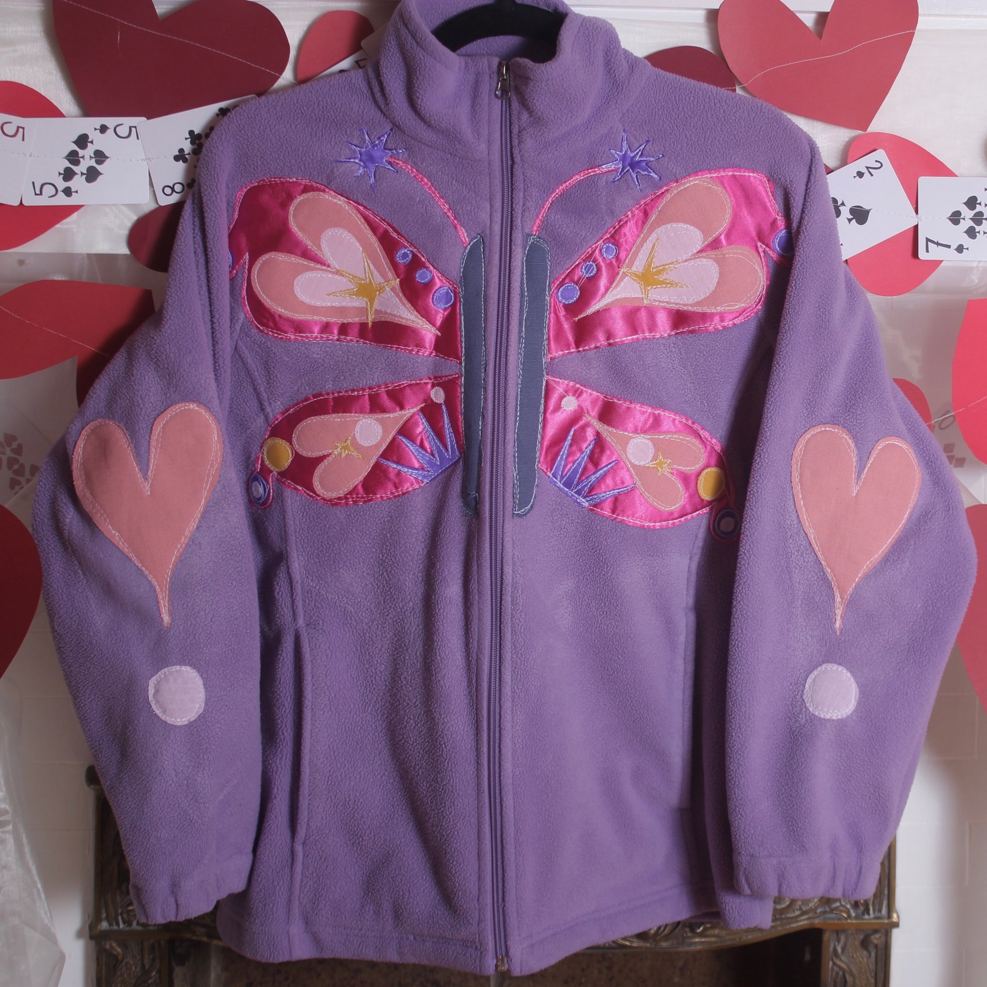 Abstract butterfly fleece(medium) - Magg's Rags 