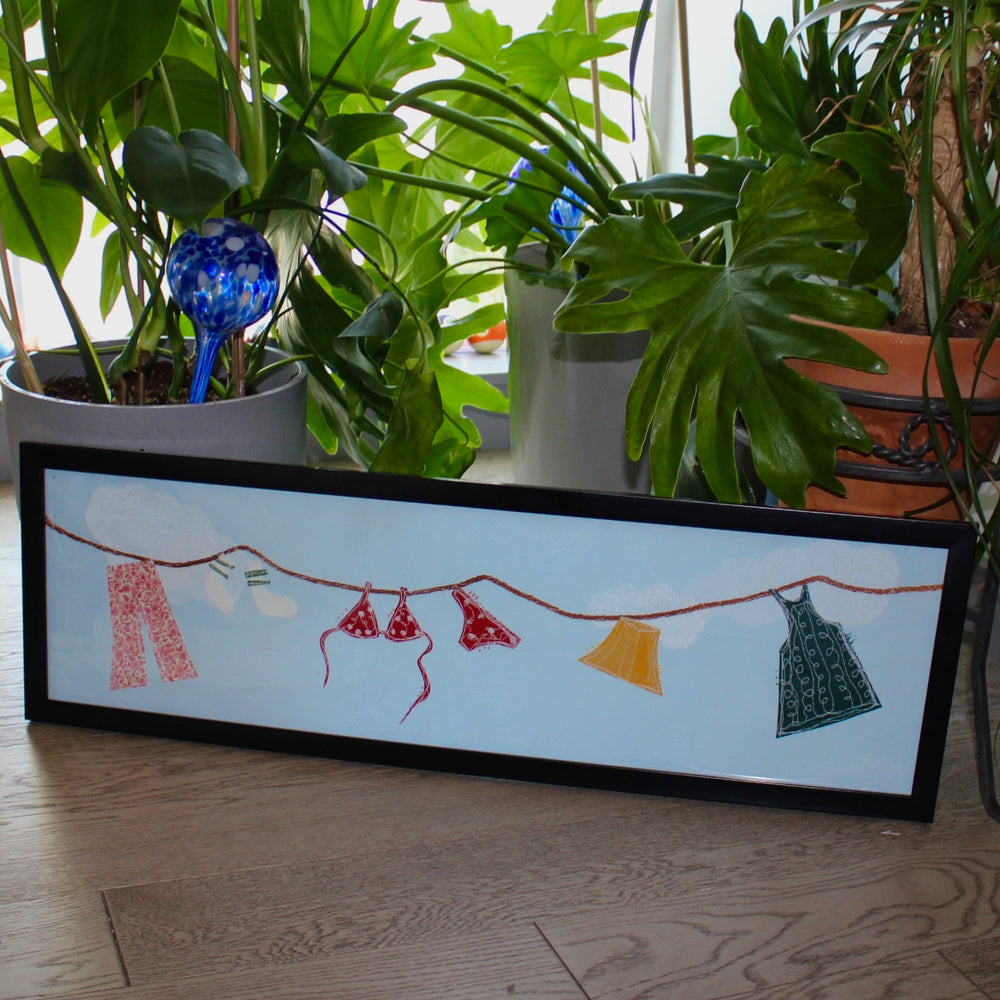 Clothesline wall hanging (12x29)