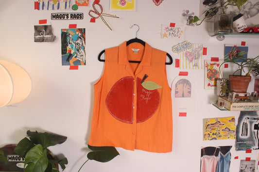 Mega orange button down(XL)