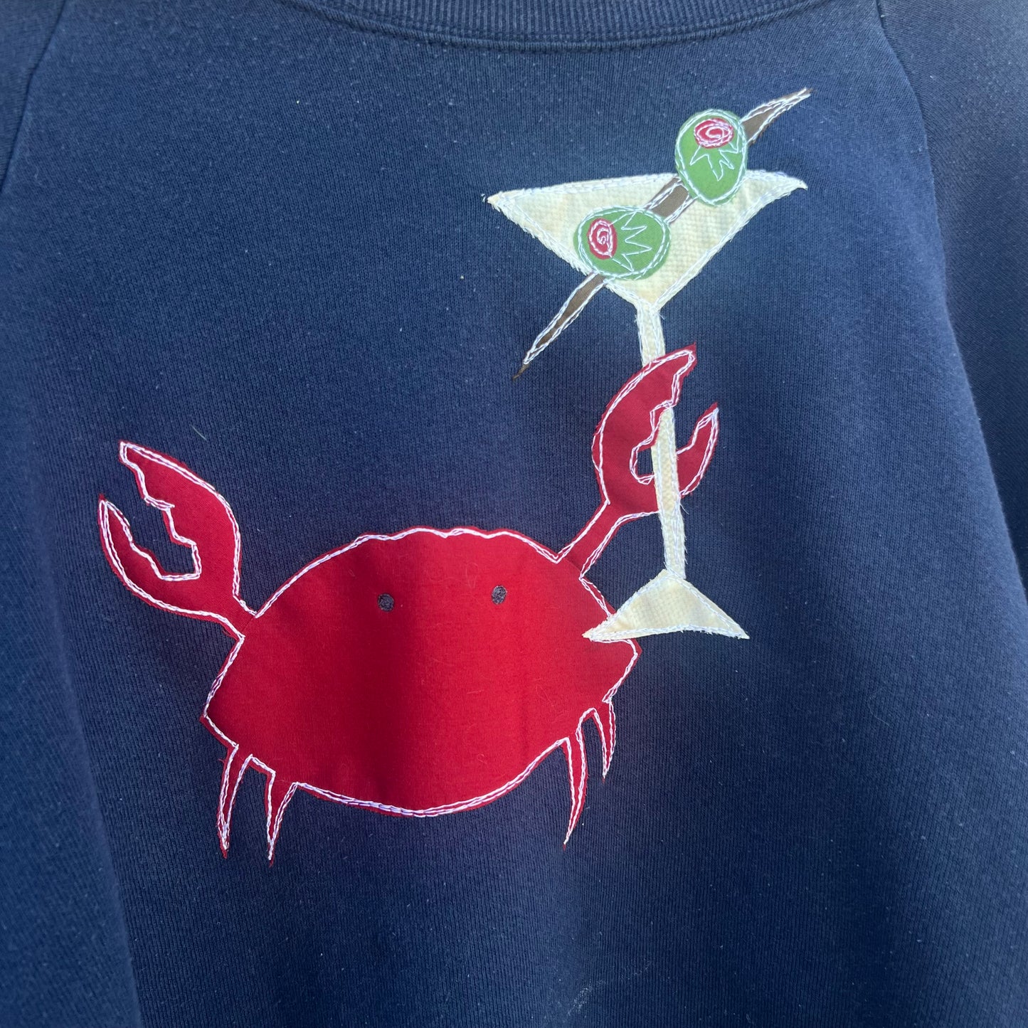 Crab-tini crewneck(large)