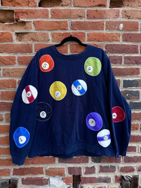 All over billiard ball crew(XL)