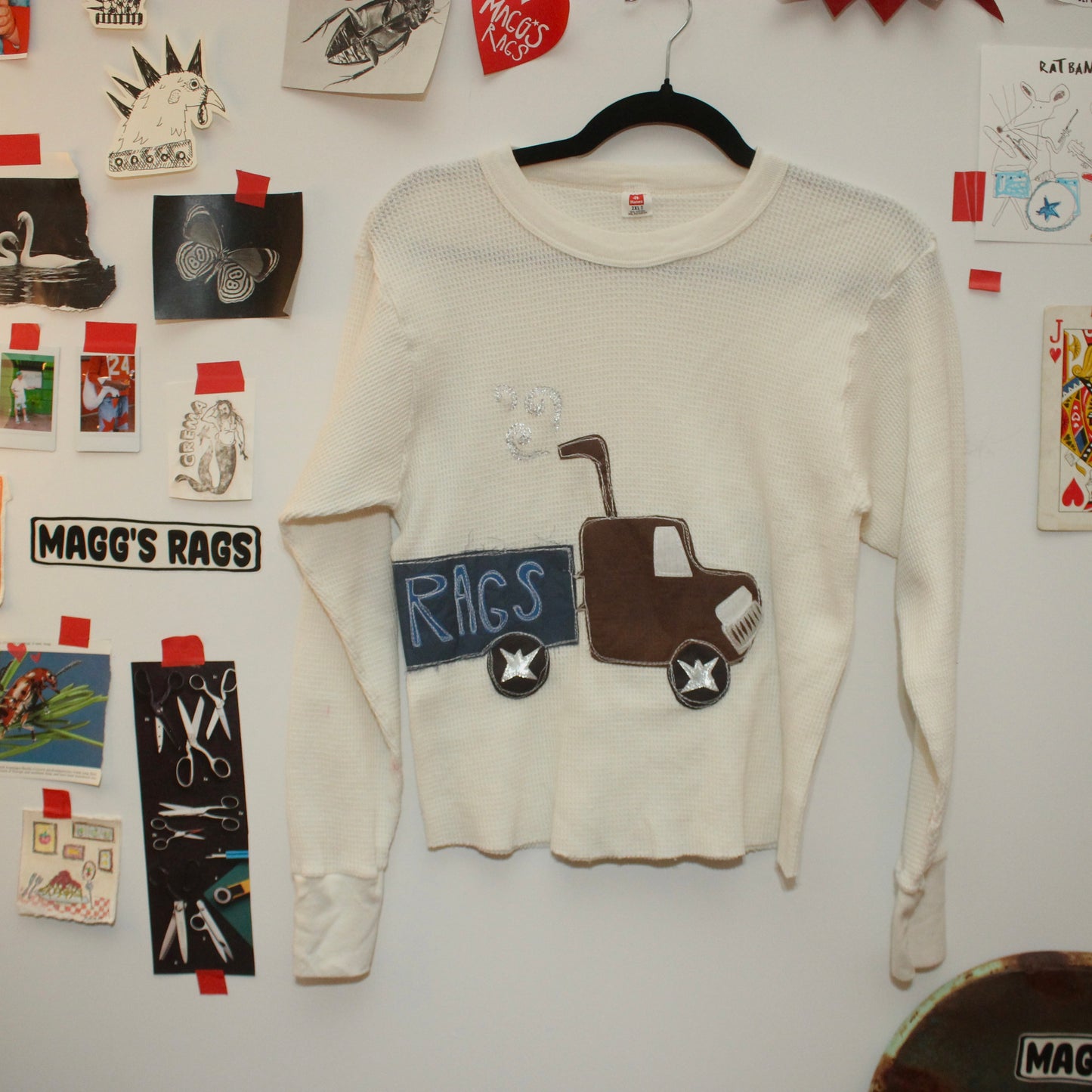 360° 16 wheeler waffle tee(small)