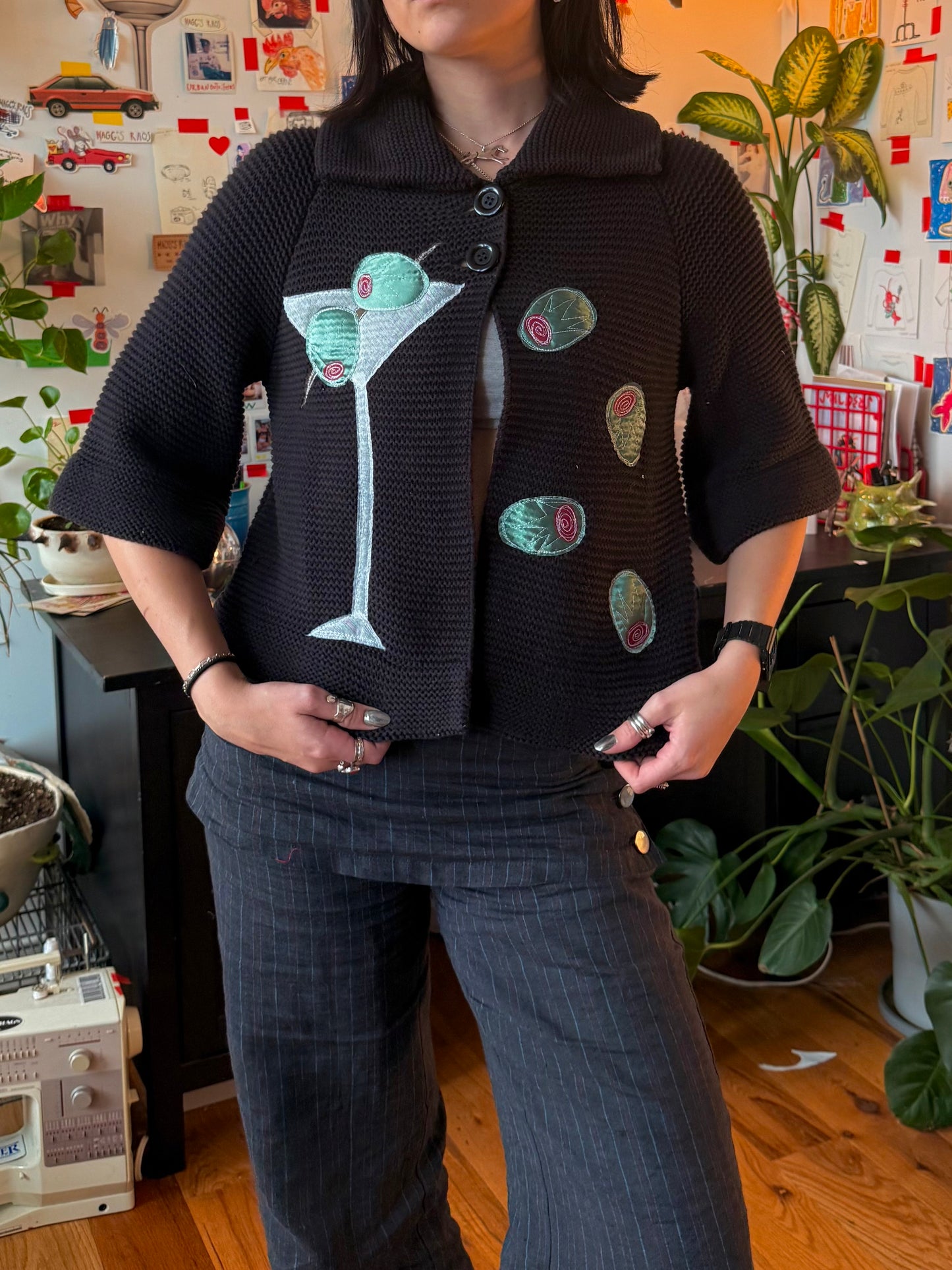 Martini and olive smock(small)