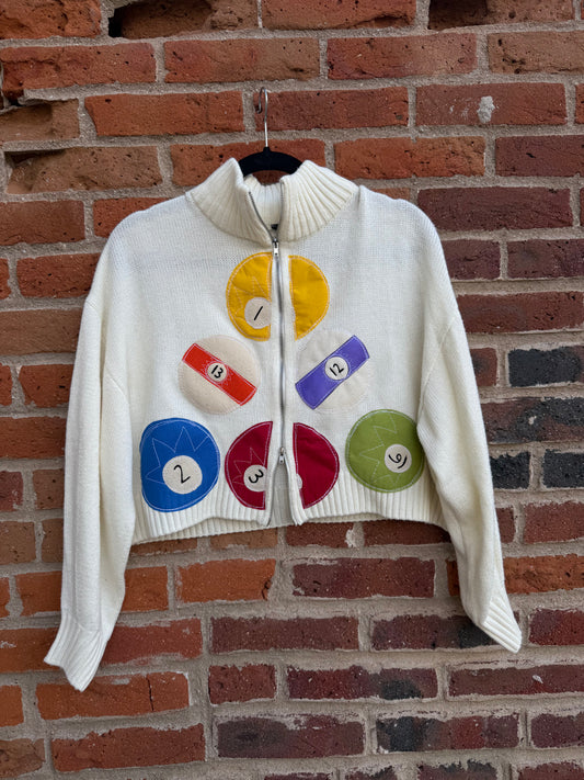 Double zip billiards sweater(small)