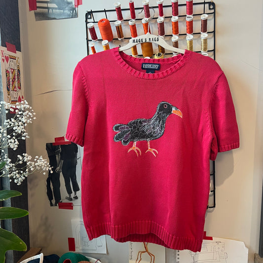 Pigeon short-sleeve sweater(Medium)