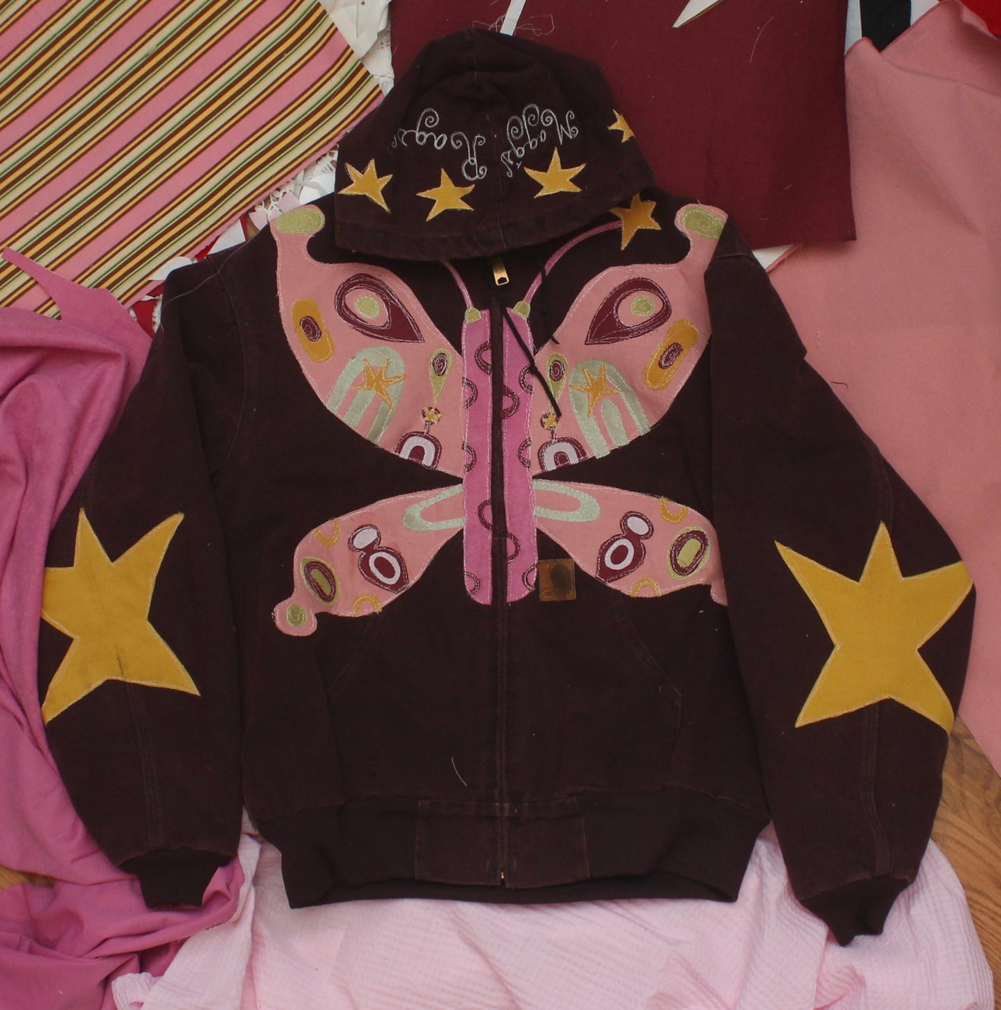 Butterfly purple car-heart(XL) - Magg's Rags 