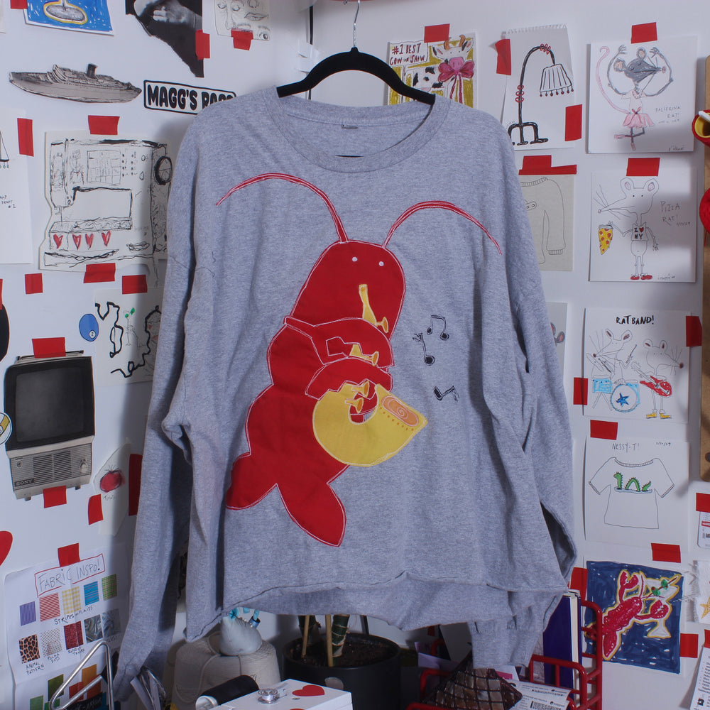 Saxophone lobster longsleeve(2XL)