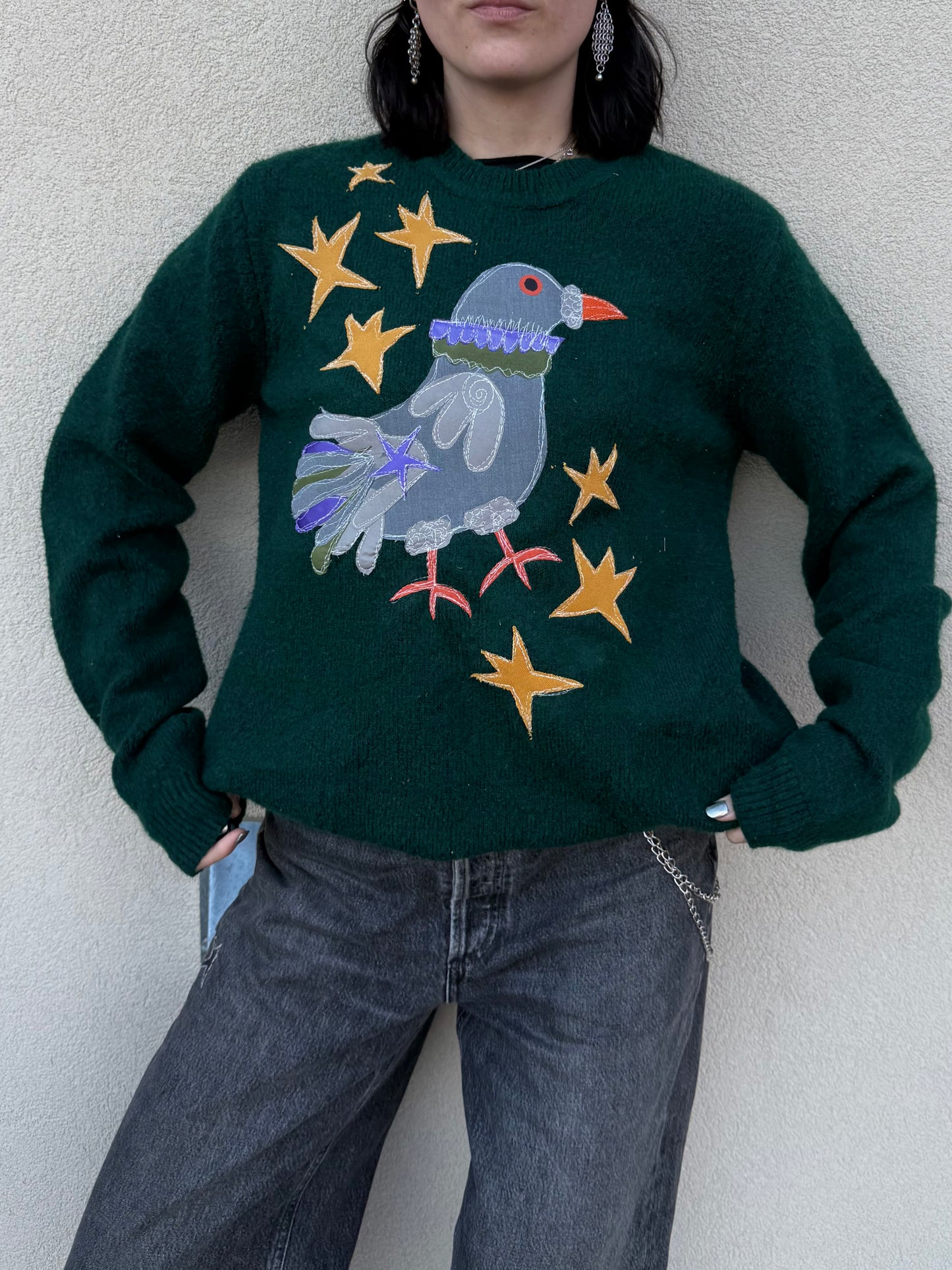 Pigeon n’ Star sweater(large)