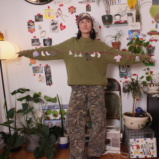 Clothesline sweater(XXL)