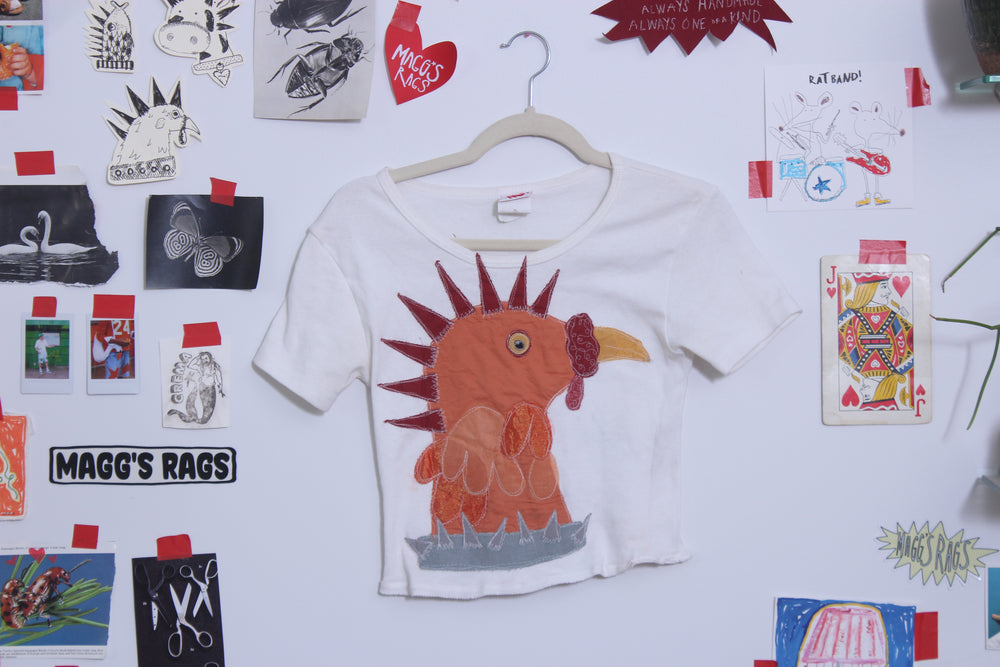 Punk chicken shirt(small)