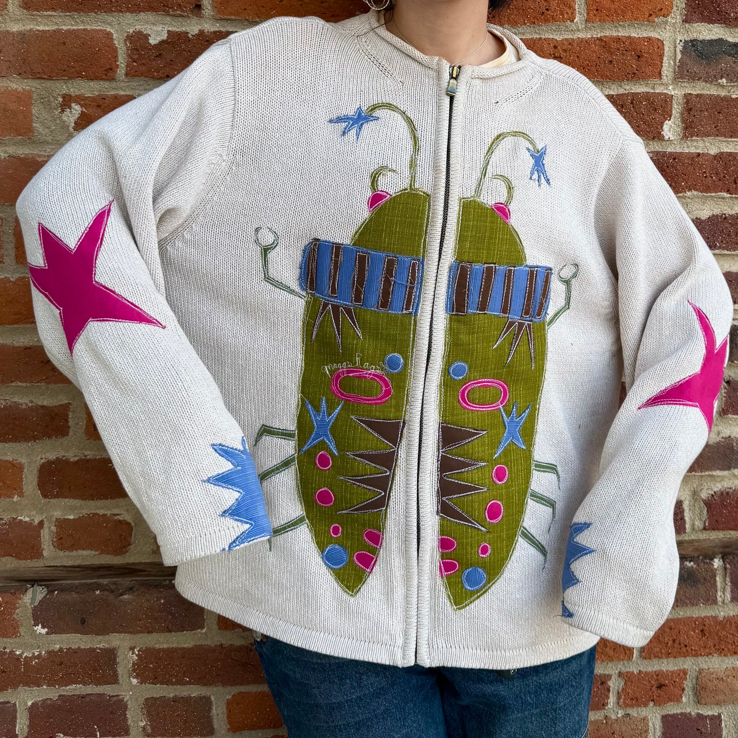 Abstract bug zipup(XL)