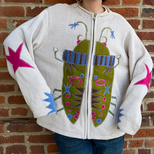Abstract bug zipup(XL)