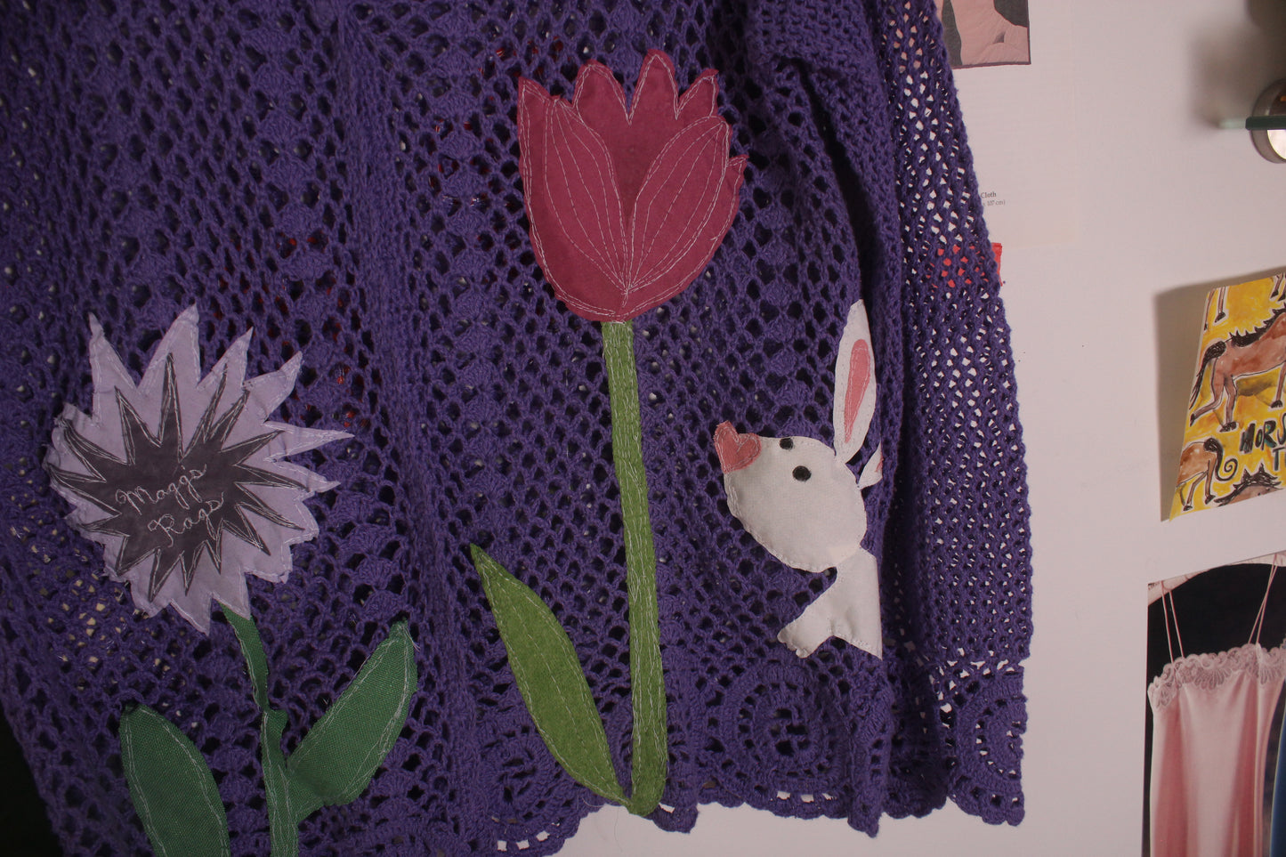 Crochet garden n’ rabbit 360° sweater(large)