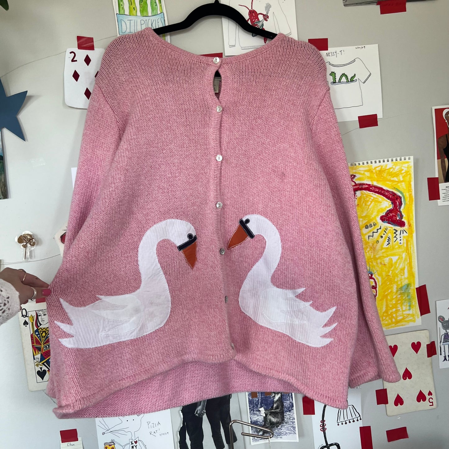 Swan cardigan(XXL)