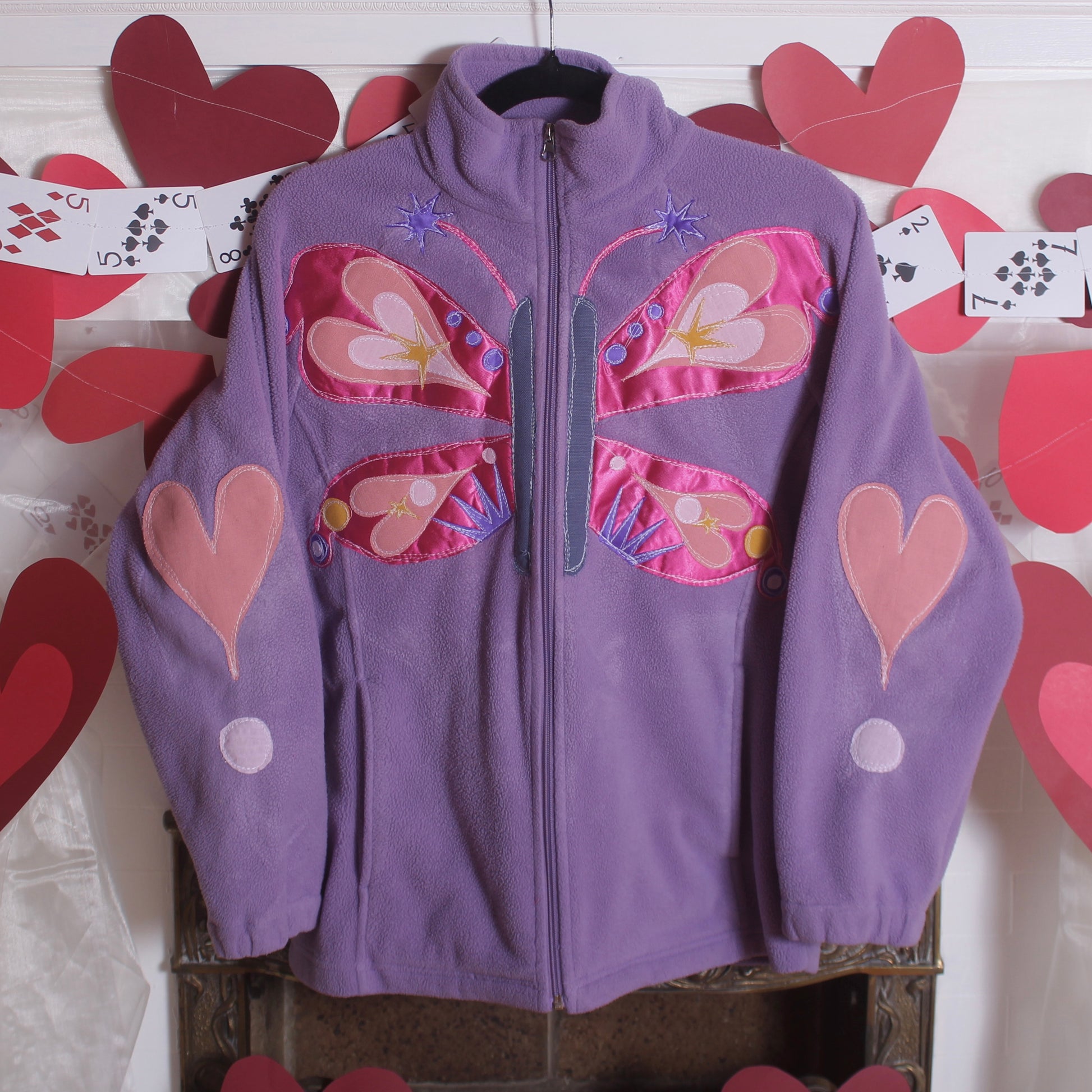 Abstract butterfly fleece(medium) - Magg's Rags 