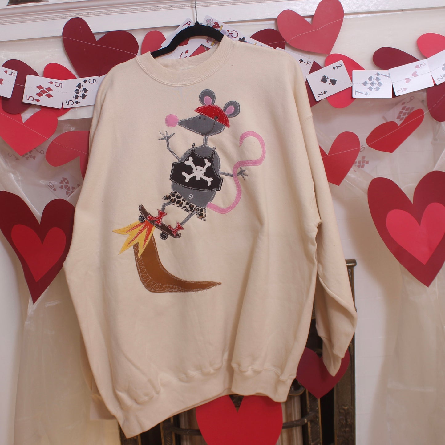 Rat on a halfpipe crew(3XL) - Magg's Rags 