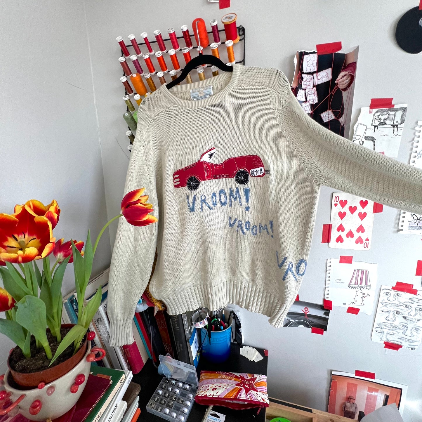 Vroom vroom sweater(XL)