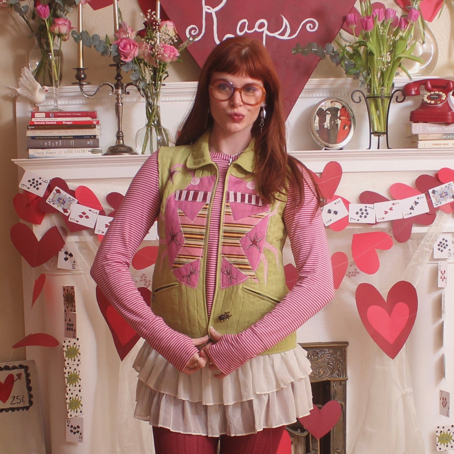 Abstract bug vest(medium) - Magg's Rags 