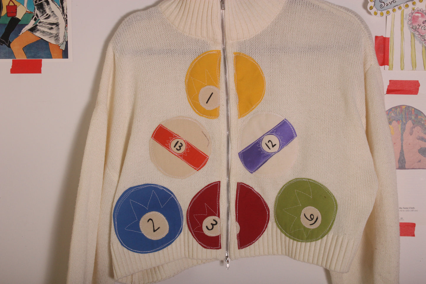 Double zip billiards sweater(small)