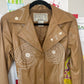 Silly string leather jacket(medium)