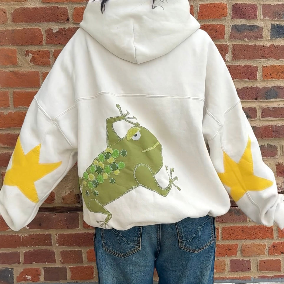 Frogs n’ stars hoodie(XL)